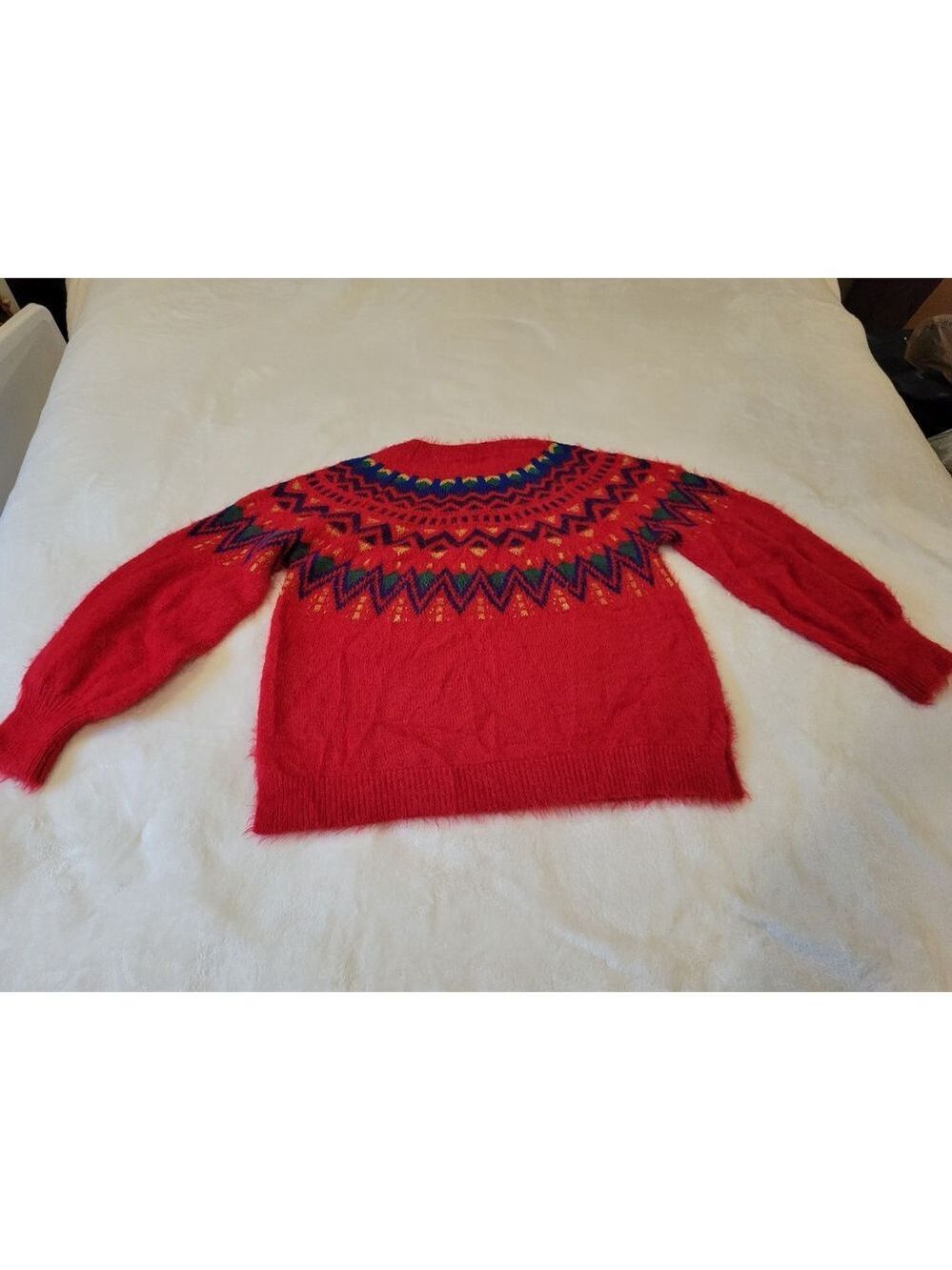 Time and Tru Red Women's Sweater Size M - Picture 7 of 8